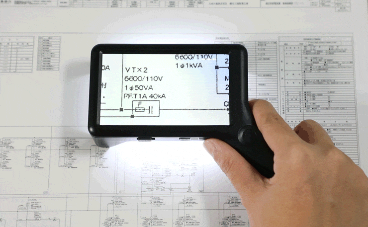 携帯 LED 顕微鏡 ミクル 計測 スケール