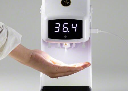 非接触温度計 アルコールディスペンサー 温度測定 手指衛生 消毒 アルコール 自動 業務用