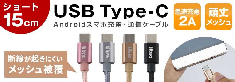 USB C ― USB Aケーブル15cm