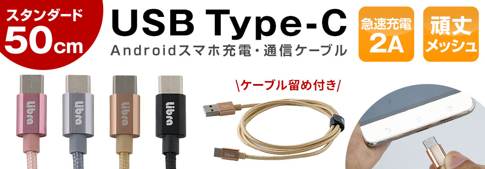 USB C ― USB Aケーブル50cm