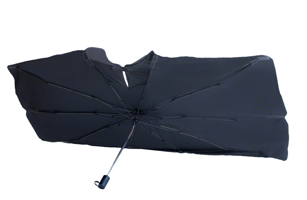 自動車用 柄を曲げられる 折りたたみ傘型サンシェード 3R-KSA03 