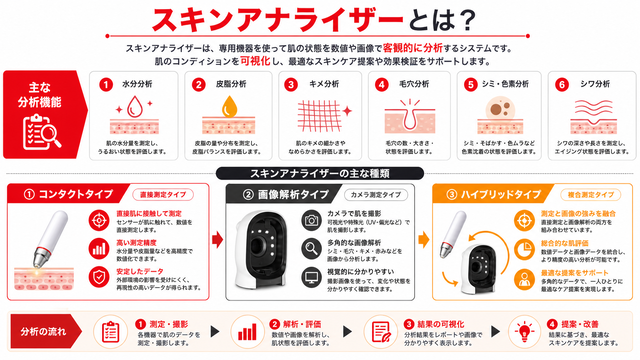 スキンアナライザーの基本機能とタイプ